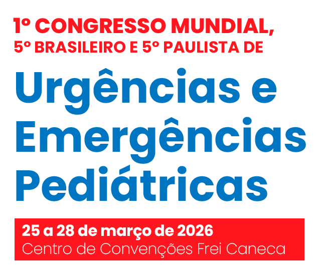 1º Congresso Mundial de Urgências e Emergências Pediátricas – de 25 a 28 de março de 2026